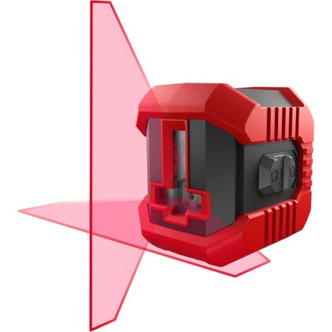 Laser Ligne QB Rouge - Niveau Portée 10m - 1 Ligne Verticale et 1 Horizontale - 2 Modes de Fonctionnement - Filetage 1/4' (1/3)
