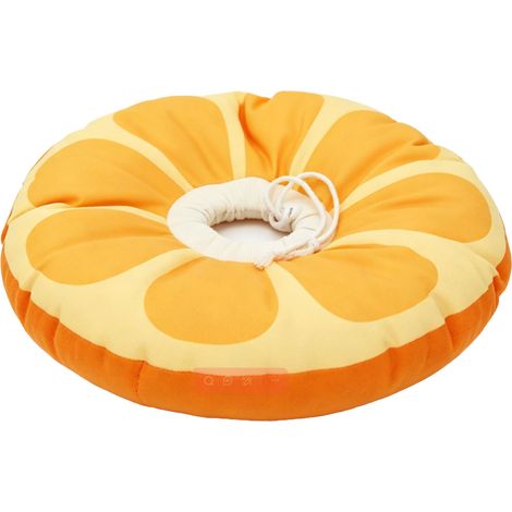 Collier conique pour chat mignon, empêche le léchage des plaies, imperméabilisation, récupération douce réglable, Orange Version S : Portée : 13-22 cm/5,11-8,66 pouces (1/5)