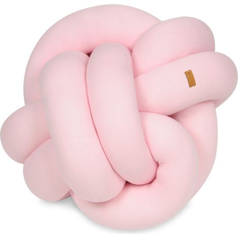 Coussin noeud - coussin noeud - coussin déco - coussin décoration - 35x35cm - rose clair (1/5)