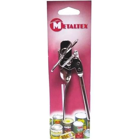 Metaltex Abrelatas de paletas gris con abrebotellas (1/2)