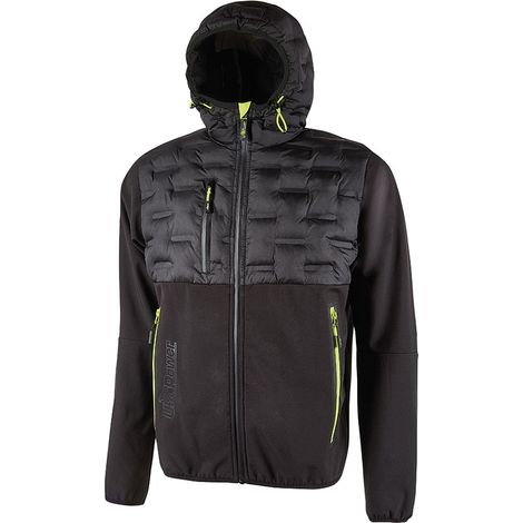 U-POWER SPOCK Veste coupe-vent imperméable et respirante Noir Carbone Noir XXL (1/5)