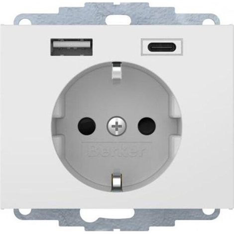Berker K.1 SSD MIT 1X USB A/1X USB C / BERKER 48047009