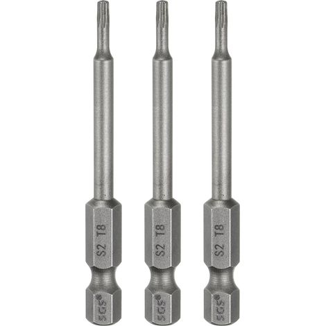 3Pcs Embout Tournevis Torx T8 Tige Hexagonale 1/4" (1/5)