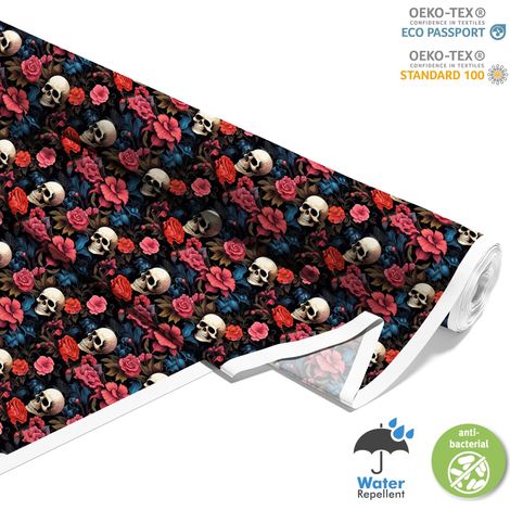 Outdoor dekostoffe oxford - Motiv der Schädel I DX4375 (1/5)