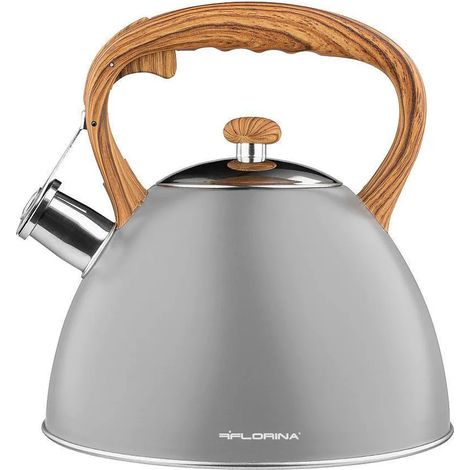 Bouilloire à induction 2,5 L avec sifflet, en acier inoxydable, FLORINA Frank (1/5)