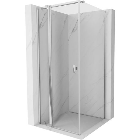 Mexen Mist T cabina de ducha abatible 120 x 120 cm, transparente, cromo - 8A4T-120-120-01-00 (1/5)