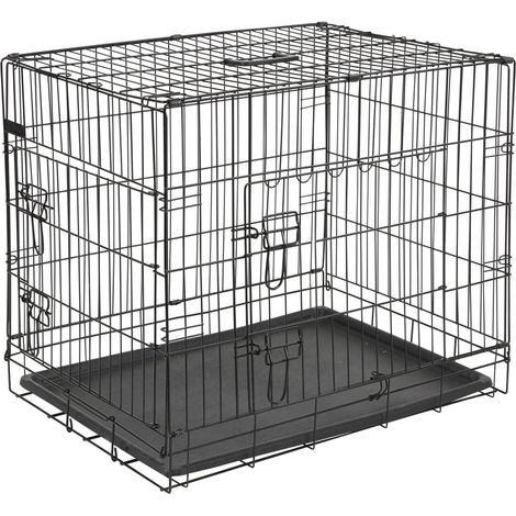 Hundekäfig 92x63x74 cm Schwarz Kerbl (1/5)