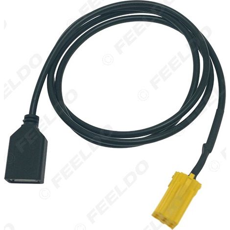 AUX USB audio input cable compatible with MINI ISO 6-pin Alfa Romeo/Fiat/Lancia (1/5)