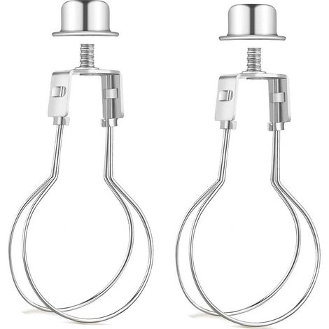 Adaptateur pour abat-jour et ampoule, lot de 2, adaptateur à clipser pour fixer les abat-jour. (1/5)