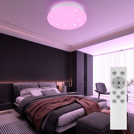 RGB LED plafoniera dimmer telecomando cielo stellato lampada scintillante