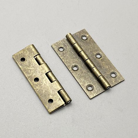 Quincaillerie pour meubles : charnière à angle droit à six trous, connecteur pour porte et fenêtre d’armoire, charnière pliante pour boîte en bois et boîte à outils. (1/5)