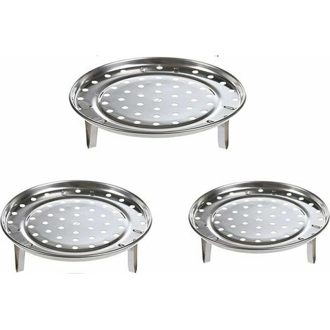 royaluxe - Insert vapeur rond inox 3 pièces insert cuiseur vapeur autocuiseur 20/22/24 cm