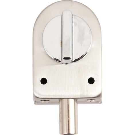 Loquet de porte coulissante en verre, verrou en acier inoxydable sans ouverture -- (1/5)