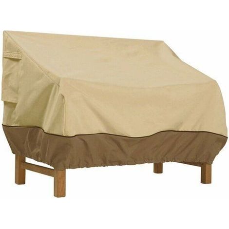 Housse de Protection pour Banc, Housse Banc Jardin Tissu Oxford Imperméable, Housse de Banc Exterieur Anti UV et Vent Housse de Protection pour Canapé (Beige, 193 x 83 x 84 cm) (1/5)