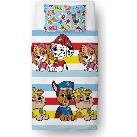 Parure de lit Simple pour Enfant avec Housse de Couette réversible et taie d'oreiller Assortie Motif (1/5)
