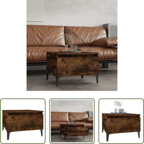 Räuchereiche Couchtisch - Beistelltisch Räuchereiche 50x46x35 cm Holzwerkstoff (1/5)