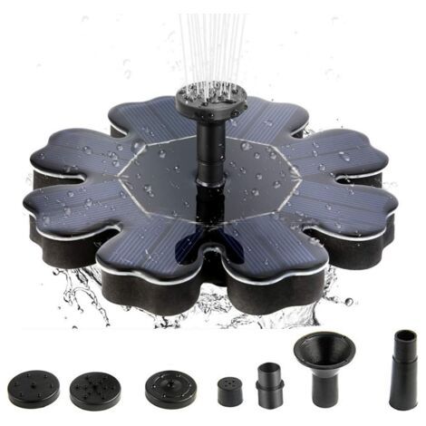 Fontaine à eau solaire 8 V 1,6 W Panneau solaire Dia170 mm (1/5)