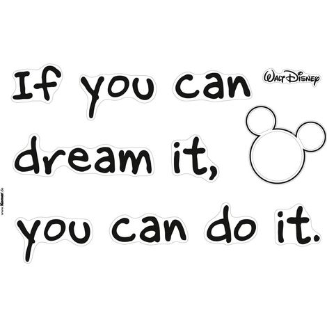 Stickers muraux- Disney You can do it (1/2)