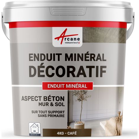 Enduit décoratif, mural et sol, rénovation, chambre, cuisine, salle de bain - 4 kg Café - ARCANE INDUSTRIES (1/2)