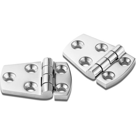 Support de matériel Porte Charnière Acier À toute épreuve Charnière de bateau en acier Cabinet Plateforme Charnière en acier inoxydable Marin Garage 2pcs 38 mm x 57 mm (1/5)