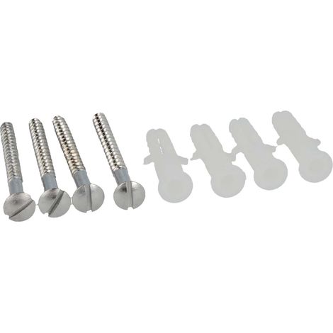 tecuro Schraubenset (4-er Set) in verchromt (1/2)