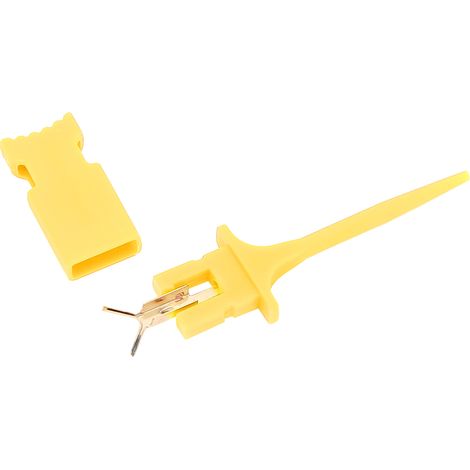 Pince de test électronique miniature jaune pour diagnostics et réparations (1/5)