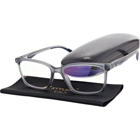 Gafas de lectura y ordenador para hombre con filtro de luz azul 200, antirreflejos, STL281, color negro y rojo (1/5)