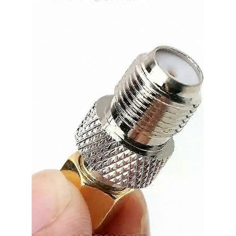 Adaptateur coaxial RF direct avec connecteur femelle de type F vers prise femelle SMA (1/5)