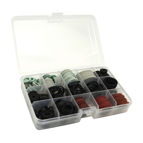 SCATOLA ASSORTITA 222 PZ GUARNIZIONI IN 15 MINI-BOX- MORGA- pezzi 1 (1/2)