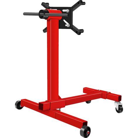 Soporte de motor, cabezal giratorio de 360°, capacidad de 450 kg, ROJO (1/2)