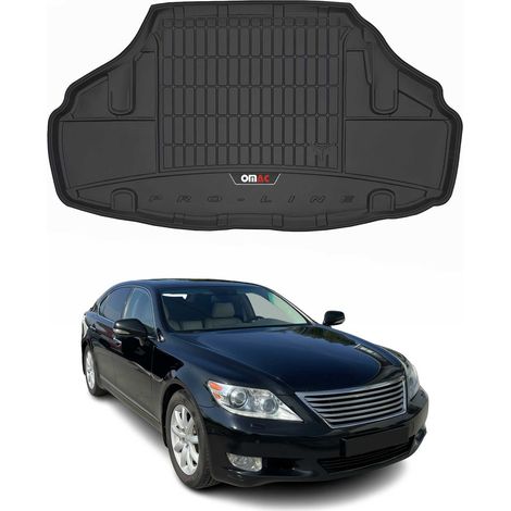 Tapis de Coffre 3D TPE Premium Compatible avec Lexus LS IV 460 2006-2017 - Bac de Protection de Coffre Intérieur antidérapant Revêtement de Coffre Bords Hauts pour Voiture Noir (1/5)