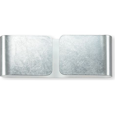 Applique Contemporanea Clip Metallo Argento 2 Luci G9 3W 3000K Luce Calda (1/2)