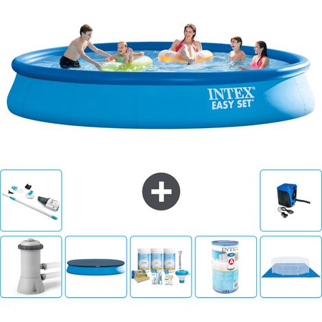 Intex Piscina Easy Set Rotonda - 457x84 cm - 8-pezzi S41237 (1/5)