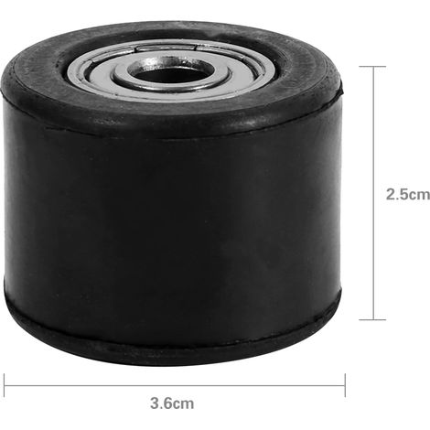 Galet tendeur de chaîne de 8 mm avec guide-roue pour moto tout-terrain et enduro (1/5)