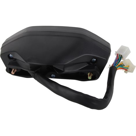 Motorrad-Armaturenbrett mit multifunktionalem digitalem LCD-Bildschirm: Geschwindigkeitsmesser, Kilometerzähler und Drehzahlmesser. (1/5)