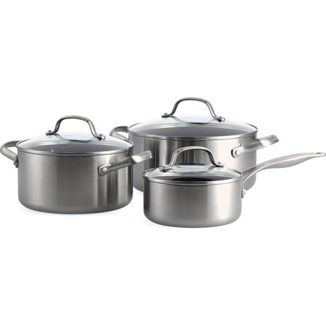 Greenpan - Série de 3 pièces Geneva : Casserole 16 cm + Faitout 20 et 24cm
