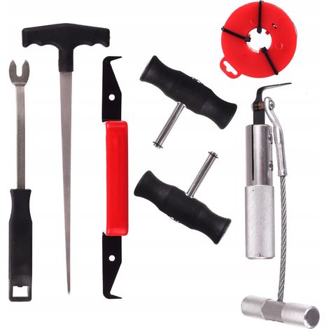Kit de reemplazo de ventanas de automóvil, 7 soportes para cortadores de cables EL, taller (1/5)