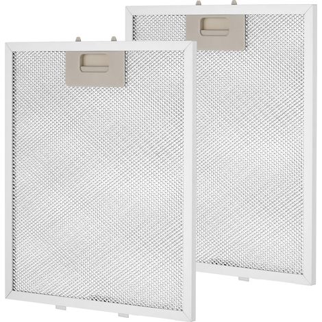 Lot de 2 filtres à graisse pour hotte aspirante - 320 x 260 mm - En maille métallique - Pour extracteur d'air de cuisine (1/5)