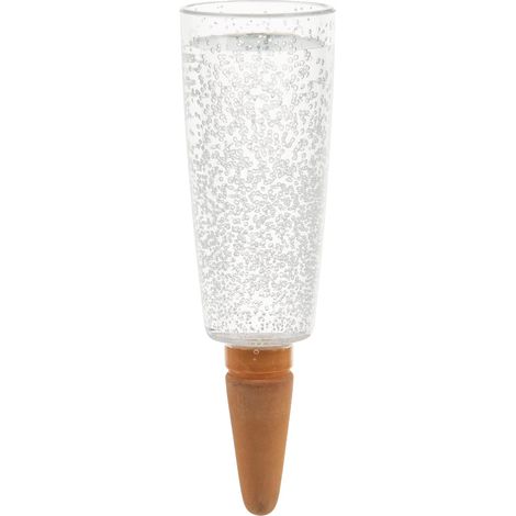 Distributeur Eau Plante - Lot de 4 - Plastique et Argile - 150 ml - Arrosage Automatique - Intérieur et Extérieur - Transparent (1/5)