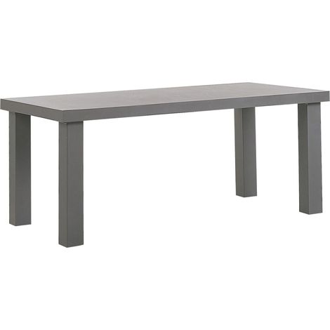 Tavolo da Pranzo in Cemento Grigio Stile Industriale 180 x 90 cm Taranto