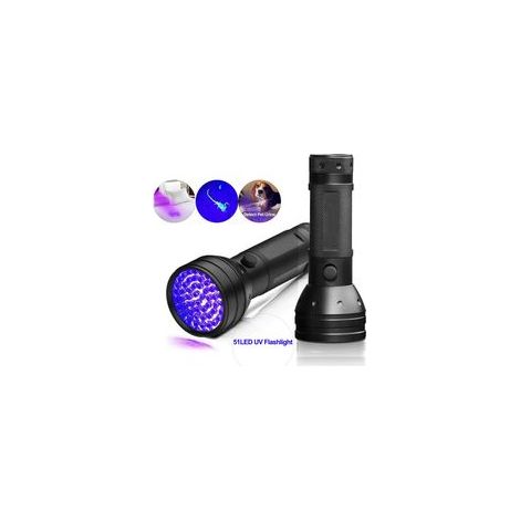 Lampe torche à lumière noire (noire) (1/5)