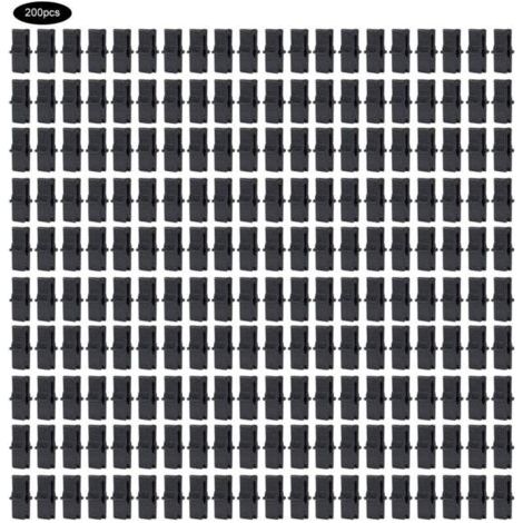 200 Pcs Serre Pince À Film Clip de Fixation Accessoires pour Filet en Plastique Film Serres Accessoires (1/4)