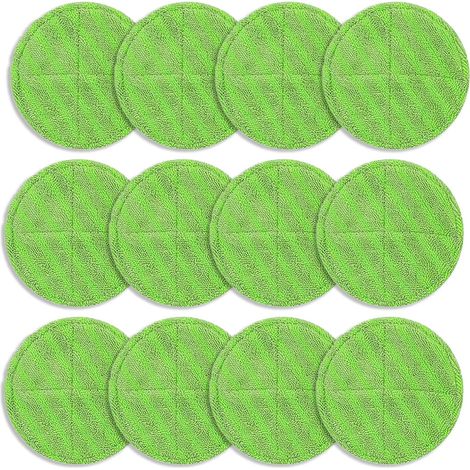 12 Stück Mikrofaser-Pads Kompatibel für Steam Twister Dampfreiniger, Ersatz Pads für alle Böden - Langlebig und Perfekte Passform - Maschinenwaschbar (1/5)