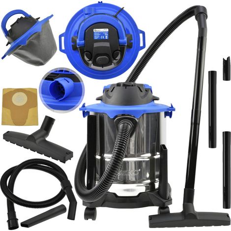 Aspirateur de chantier geko g81097 20L 1250W (1/5)