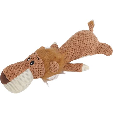 Jouets en peluche interactifs pour chiens de petite et moyenne taille, avec couineurs et fonction de mastication des dents. (1/5)