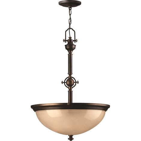 Elstead Mayflower - Luminaire suspendu à 3 ampoules au fini bronze, E27 (1/4)