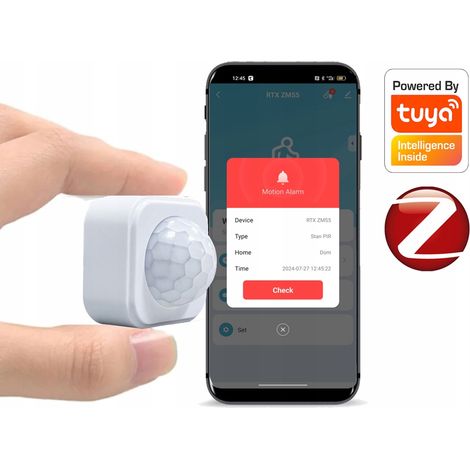 Sensor de movimiento PIR extremadamente pequeño ZigBee TUYA Smart RTX Eco (1/5)