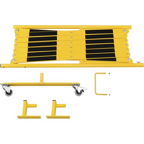 CrashStop, Barrière extensible, support mural, 2 roulettes,