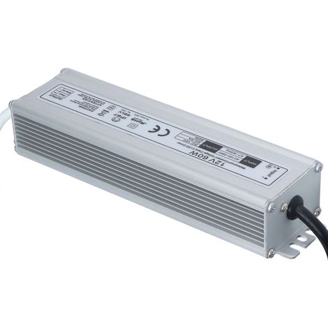 Alimentation LED étanche 60W IP67 - Transformateur 12V AC100-265V avec prise EU