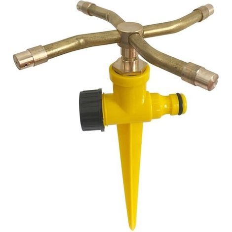 Irrigatore da giardino automatico a 360°, irrigatore rotante interrato a quattro punte per irrigazione di fiori, strumento da giardinaggio (1/5)